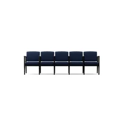 Mason Street Wood 5 Seat Sofa with Center Arms in Standard Upholstery