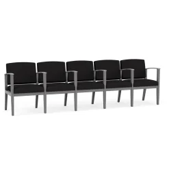 Mason Street Wood 5 Seat Sofa with Center Arms in Standard Upholstery