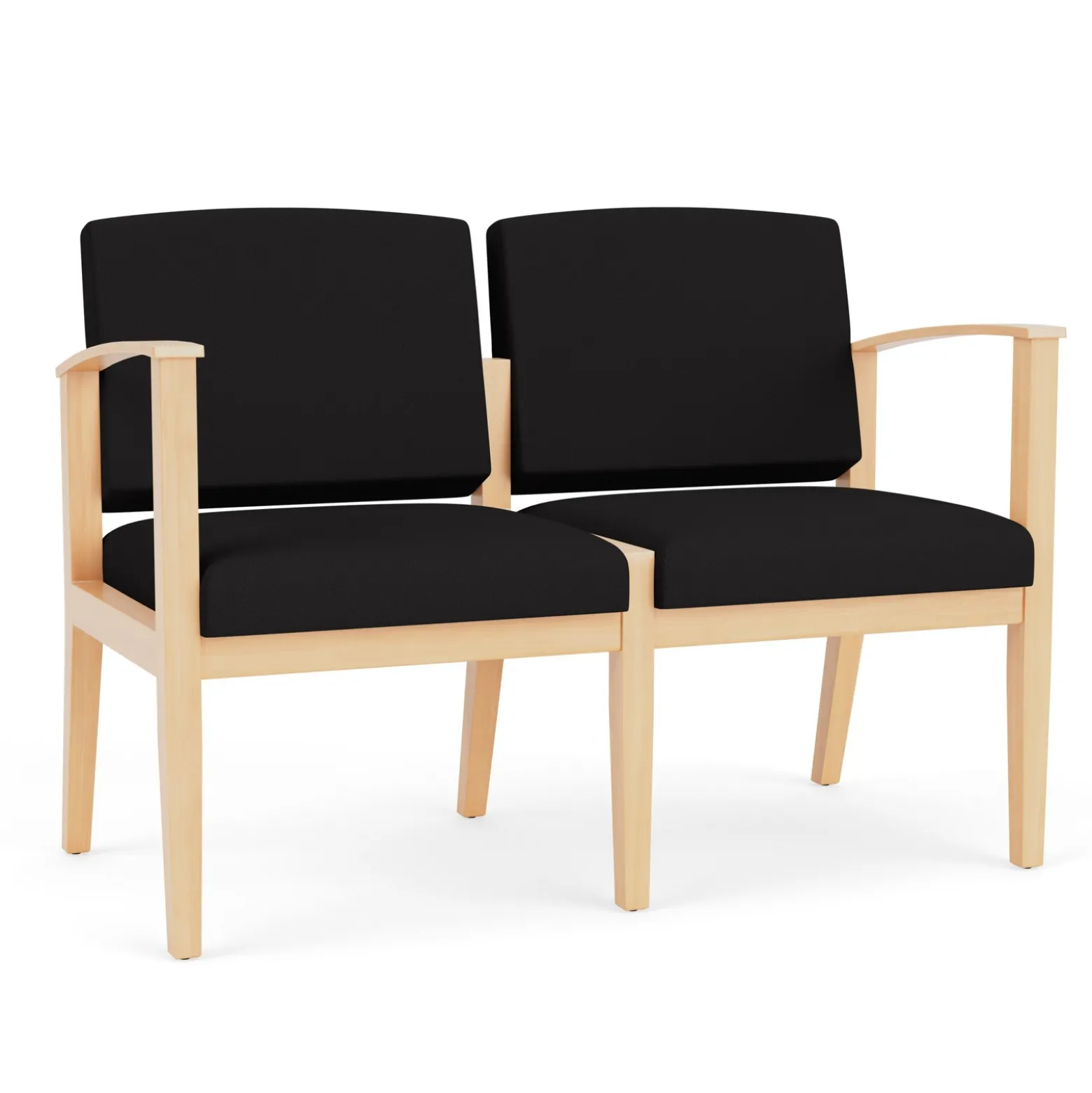 Mason Street Wood 2 Seat Sofa in Standard Upholstery