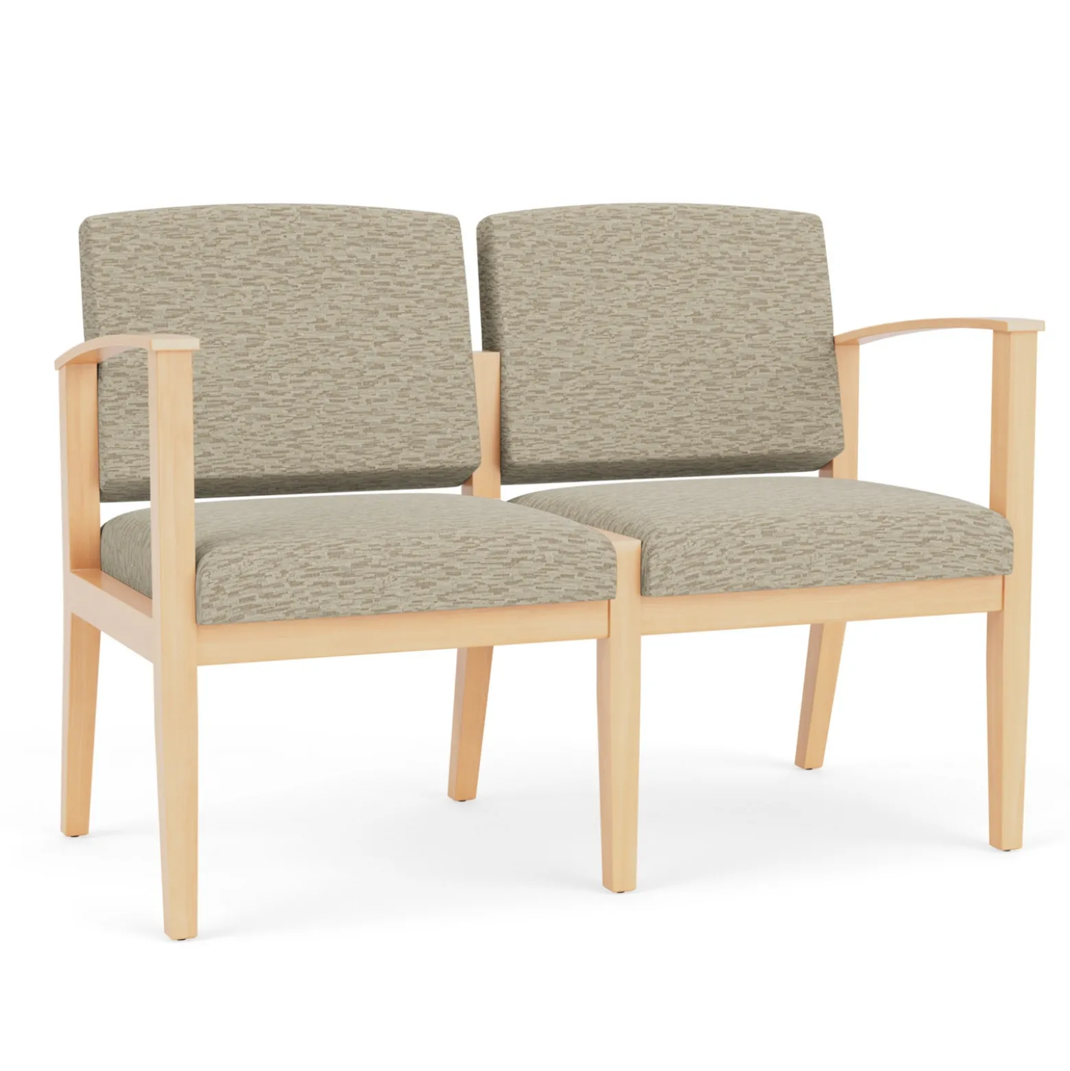 Mason Street Wood 2 Seat Sofa in Standard Upholstery