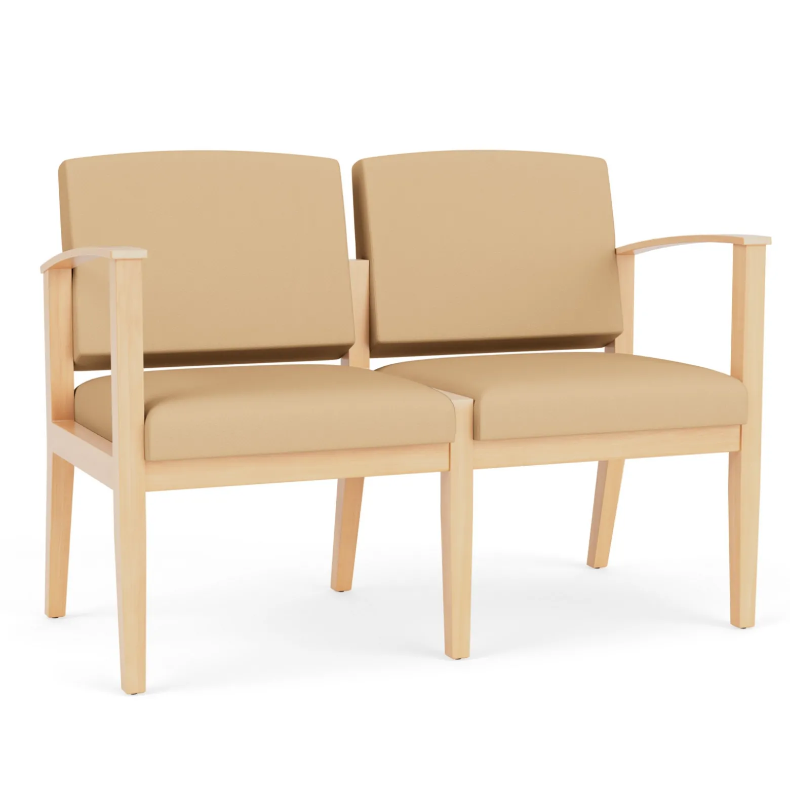 Mason Street Wood 2 Seat Sofa in Standard Upholstery