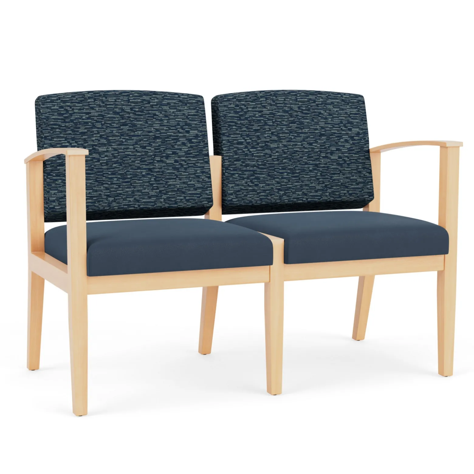 Mason Street Wood 2 Seat Sofa in Standard Upholstery
