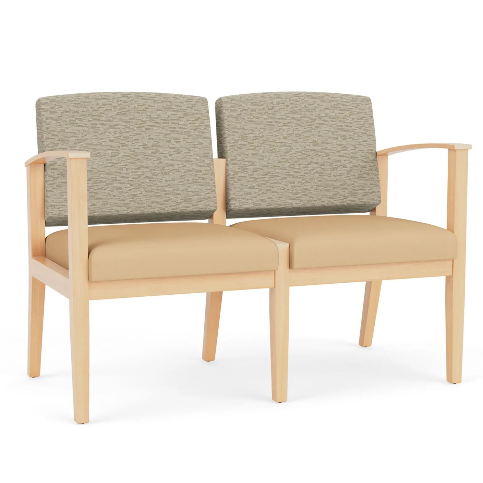 Mason Street Wood 2 Seat Sofa in Standard Upholstery