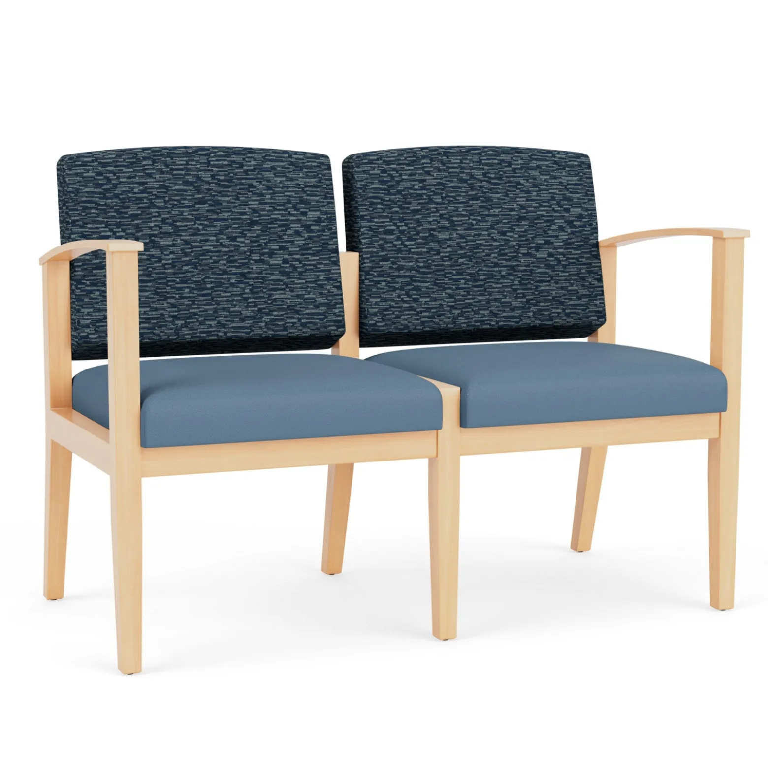 Mason Street Wood 2 Seat Sofa in Standard Upholstery