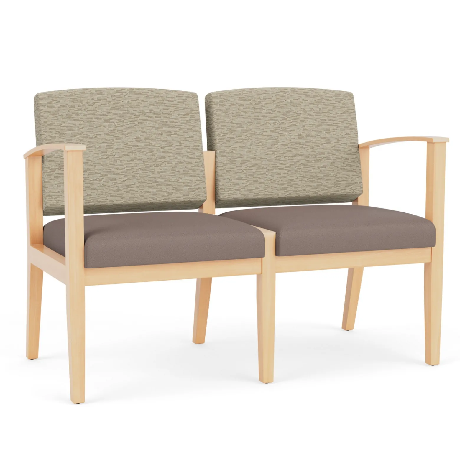 Mason Street Wood 2 Seat Sofa in Standard Upholstery