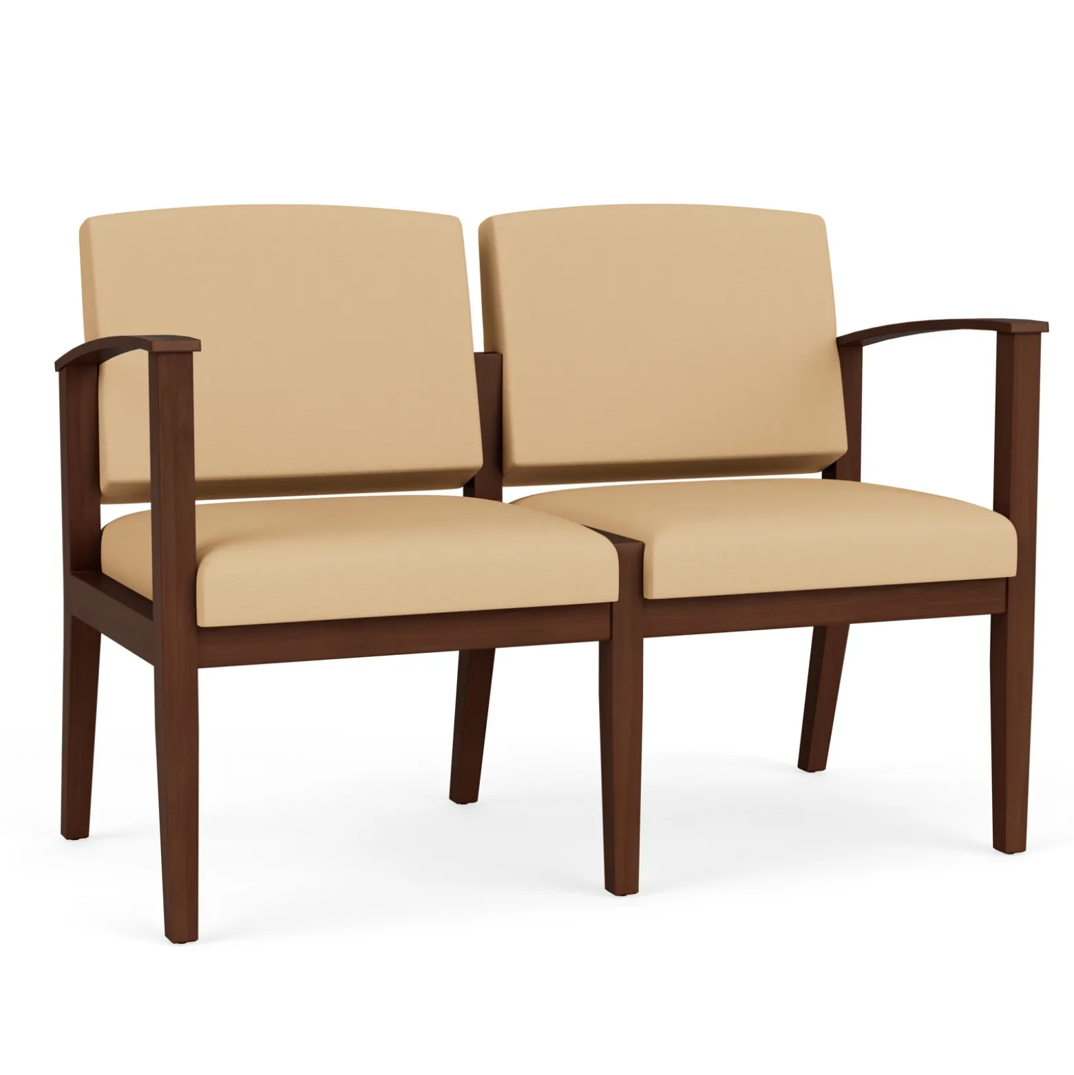 Mason Street Wood 2 Seat Sofa in Standard Upholstery
