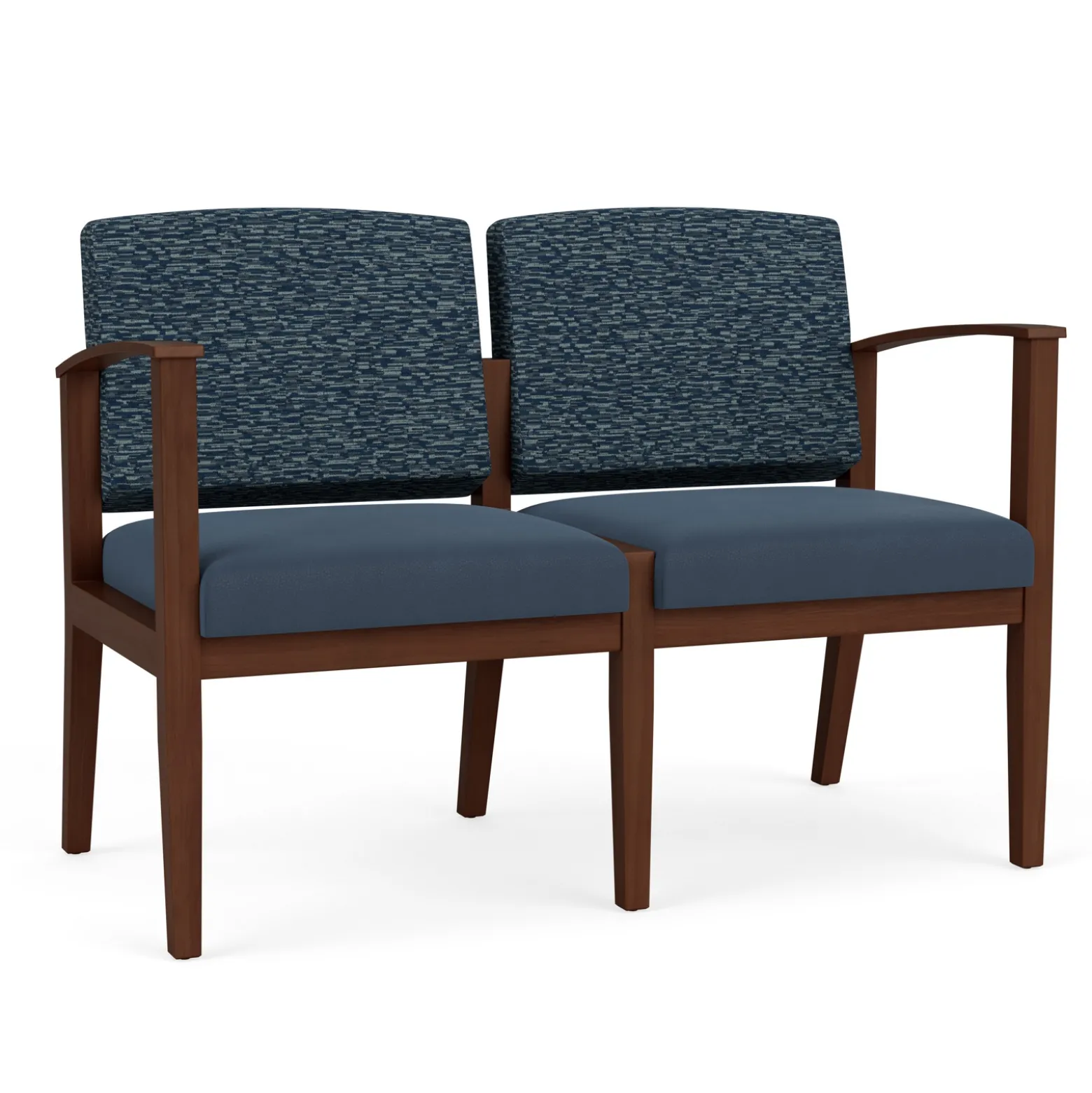 Mason Street Wood 2 Seat Sofa in Standard Upholstery