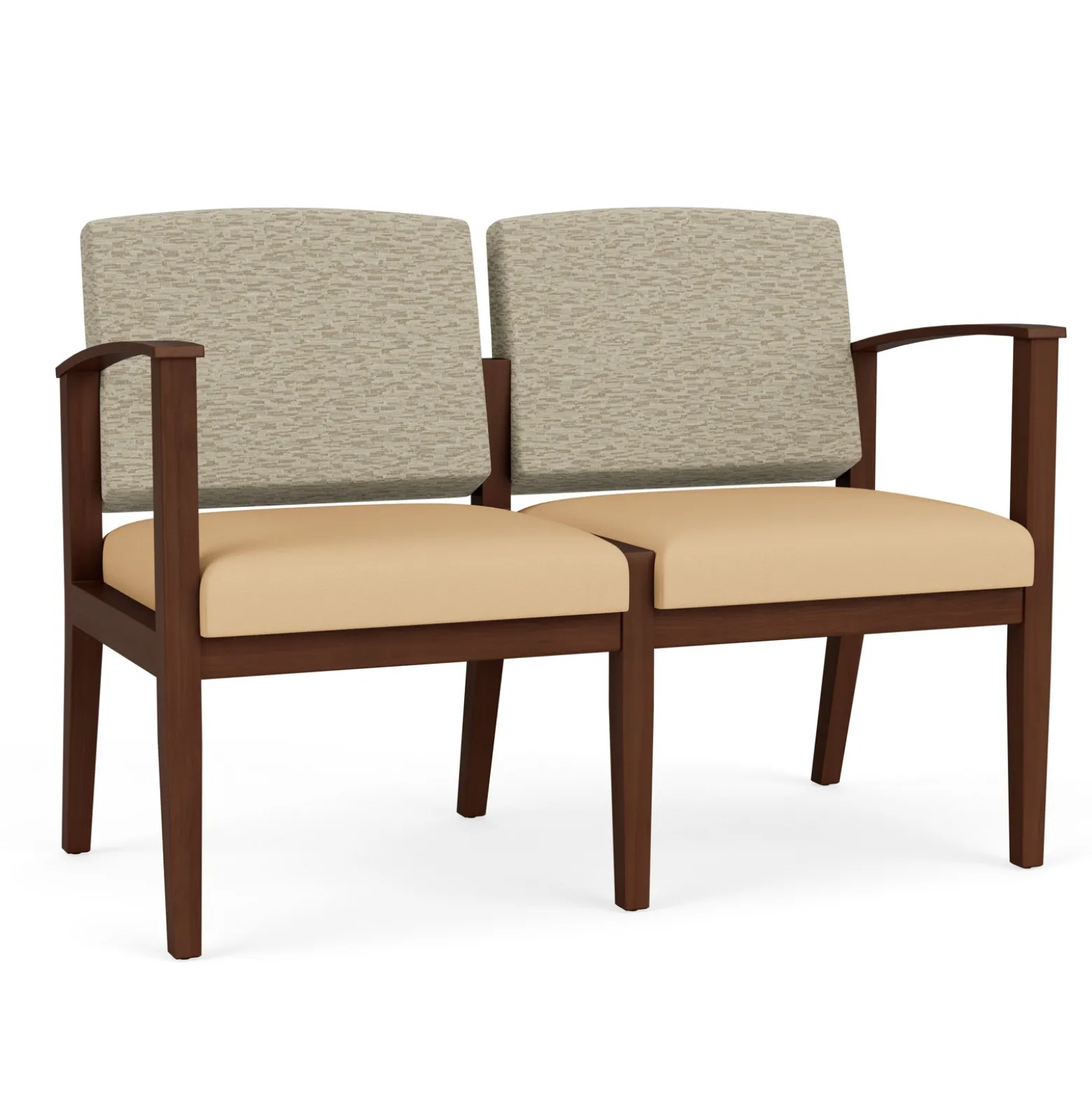 Mason Street Wood 2 Seat Sofa in Standard Upholstery