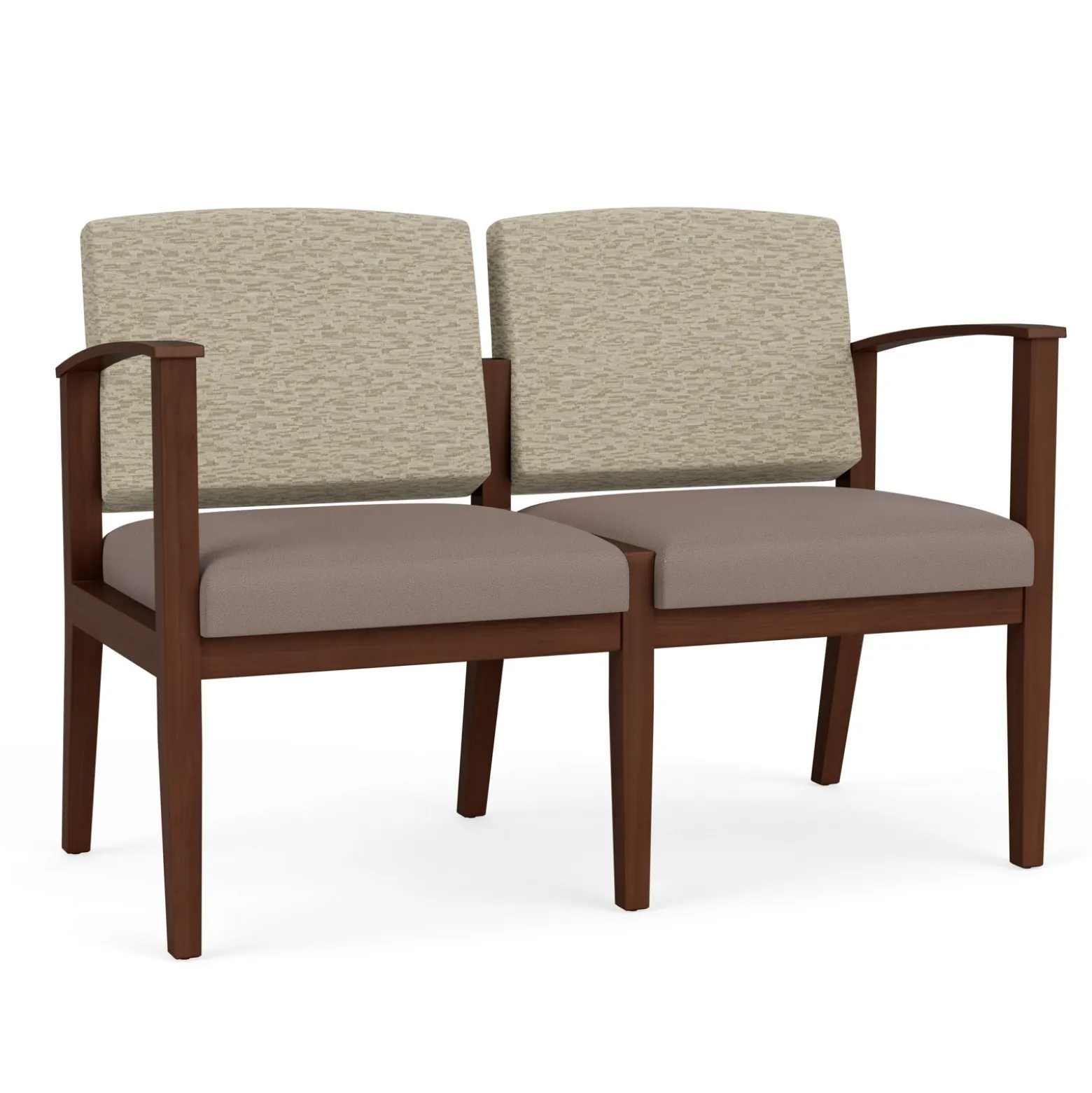 Mason Street Wood 2 Seat Sofa in Standard Upholstery