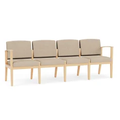 Mason Street Wood 4 Seat Sofa in Premium Upholstery