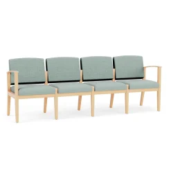 Mason Street Wood 4 Seat Sofa in Premium Upholstery