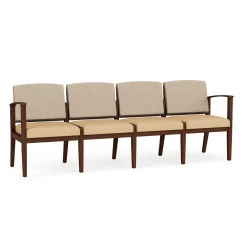 Mason Street Wood 4 Seat Sofa in Premium Upholstery