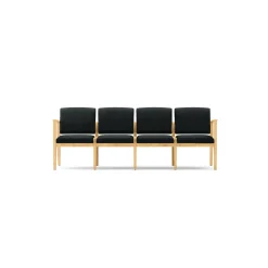 Mason Street Wood 4 Seat Sofa in Premium Upholstery