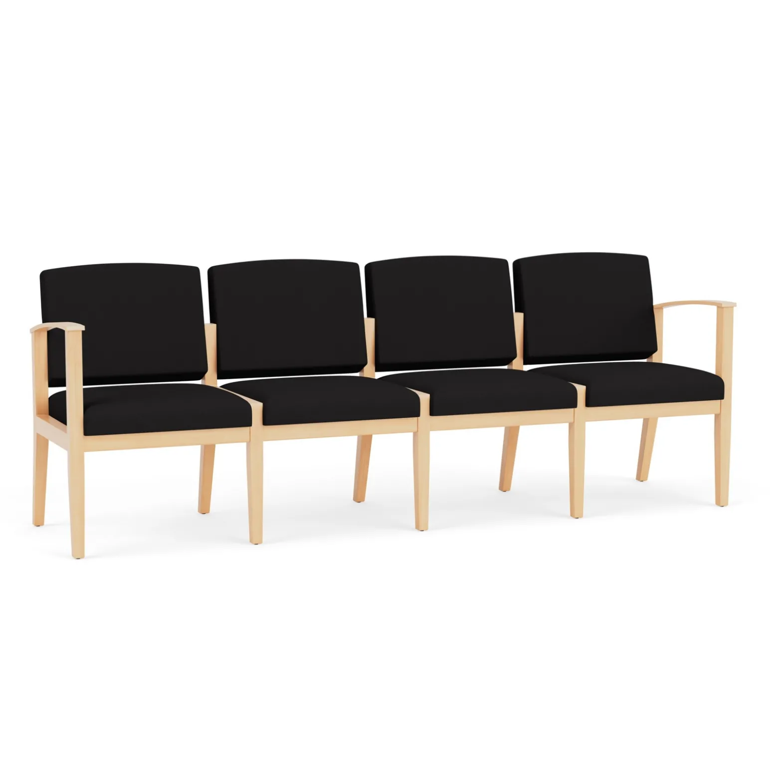 Mason Street Wood 4 Seat Sofa in Standard Upholstery