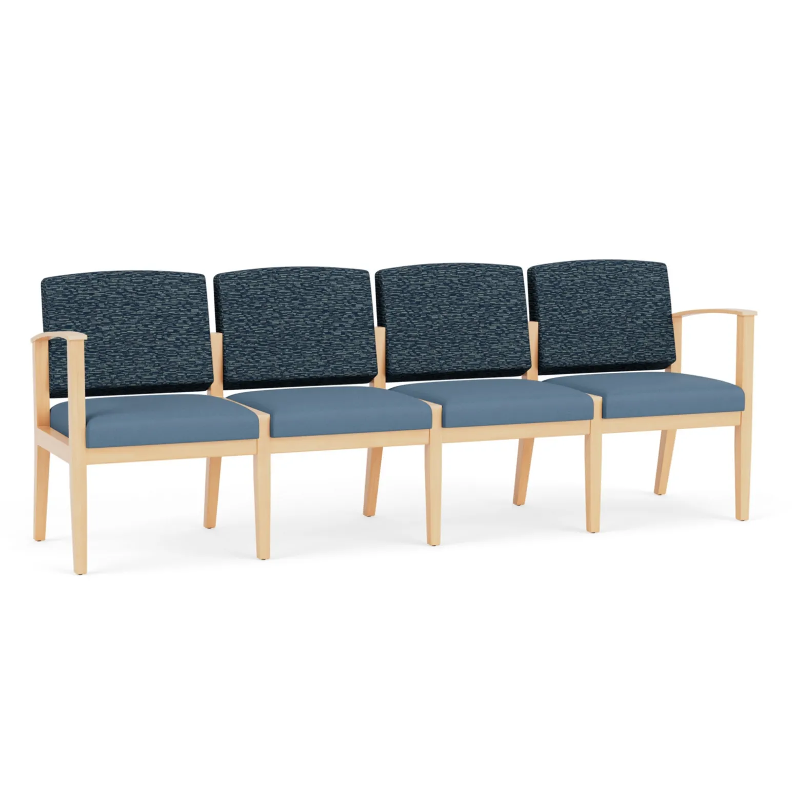 Mason Street Wood 4 Seat Sofa in Standard Upholstery