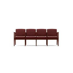 Mason Street Wood 4 Seat Sofa with Center Arms in Premium Upholstery