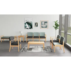 Mason Street Wood 3 Seat Sofa in Standard Upholstery