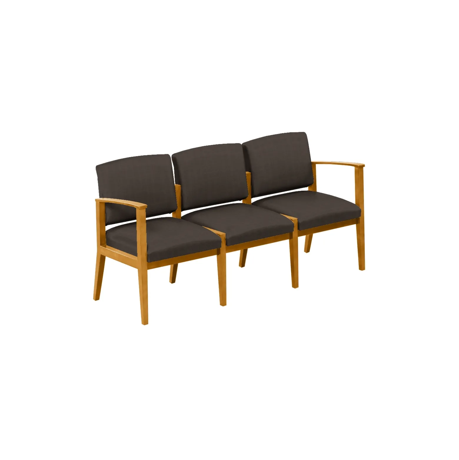 Mason Street Wood 3 Seat Sofa in Standard Upholstery