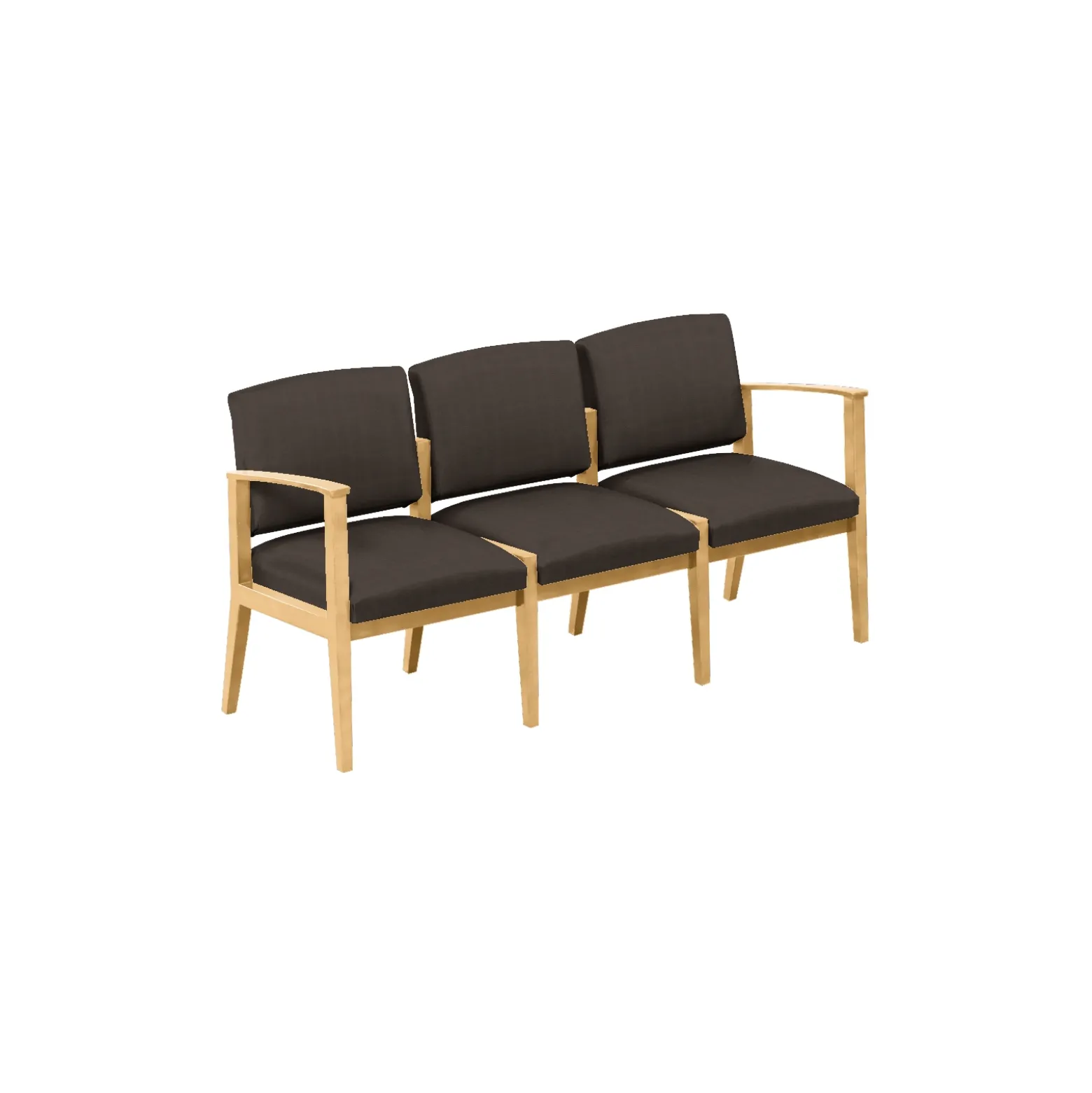 Mason Street Wood 3 Seat Sofa in Standard Upholstery