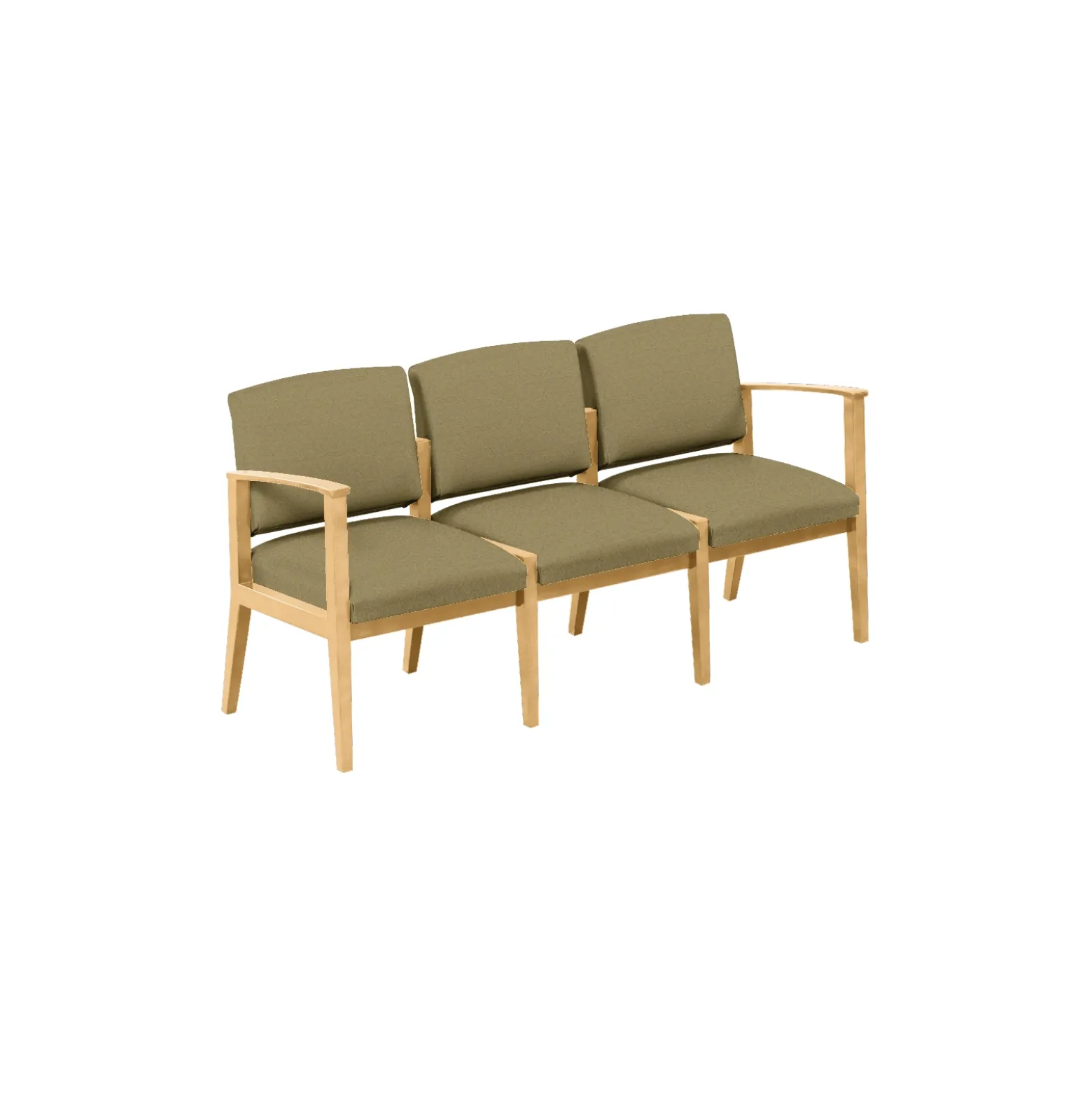 Mason Street Wood 3 Seat Sofa in Standard Upholstery