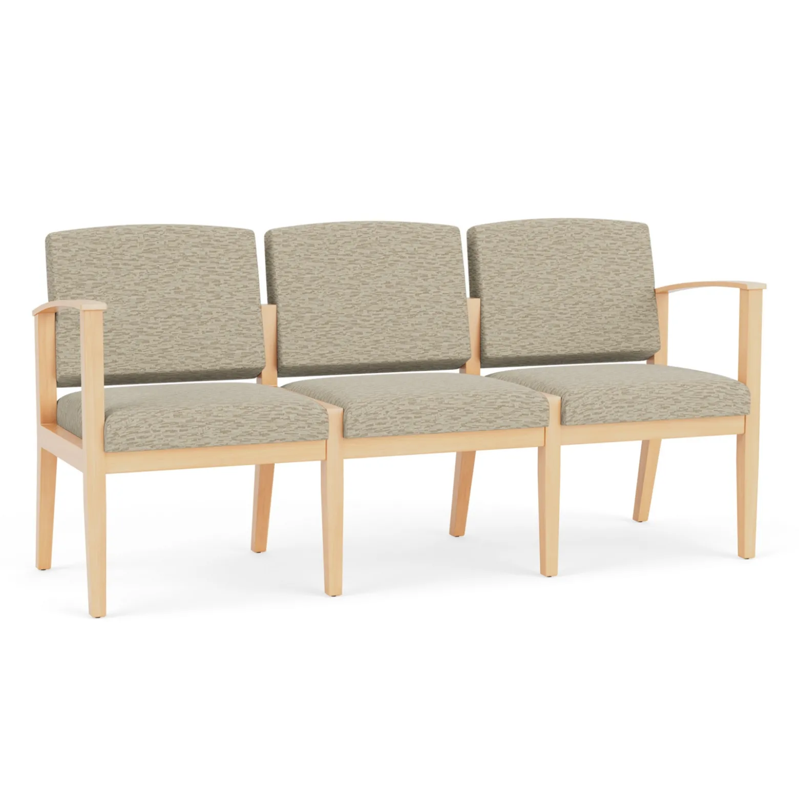 Mason Street Wood 3 Seat Sofa in Standard Upholstery