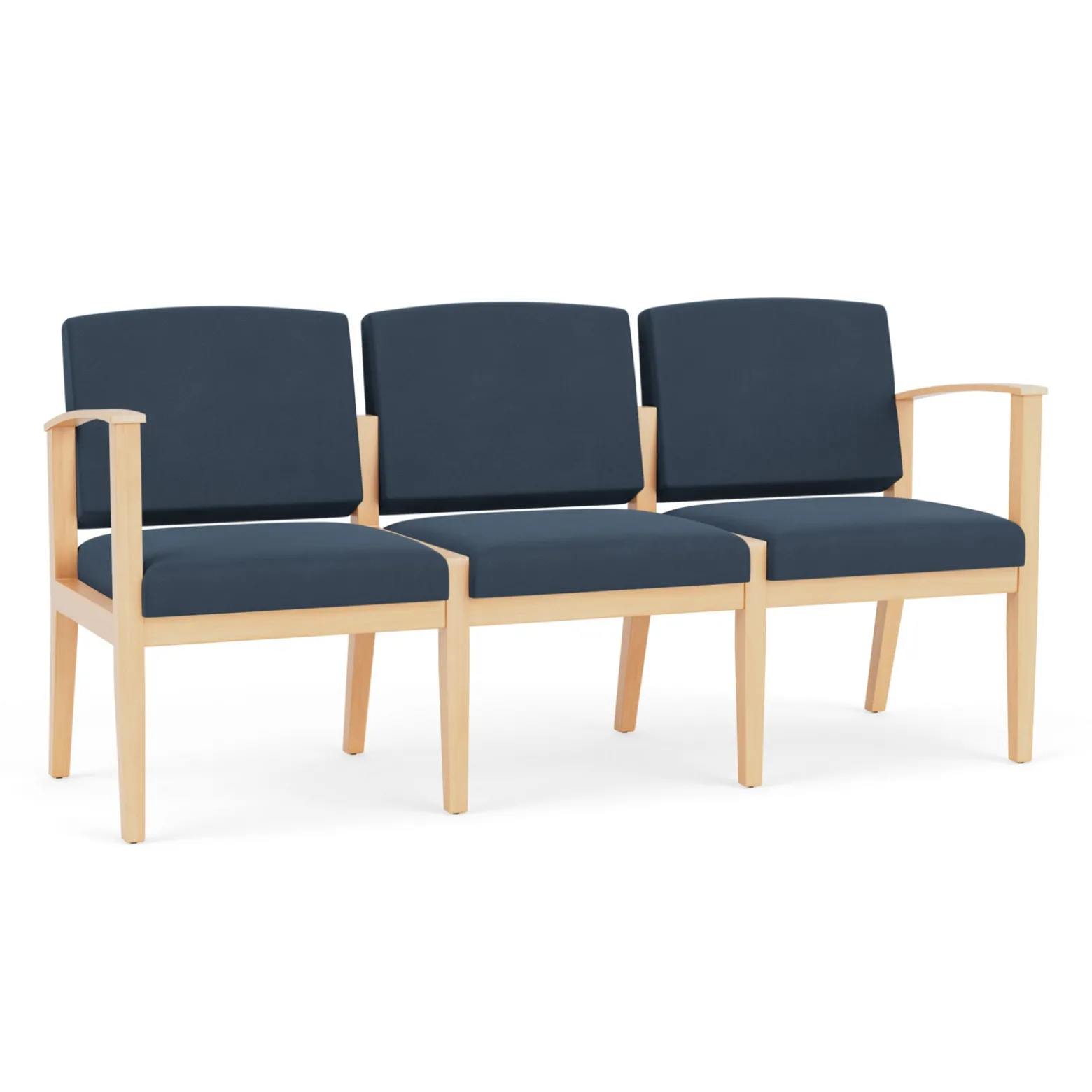 Mason Street Wood 3 Seat Sofa in Standard Upholstery