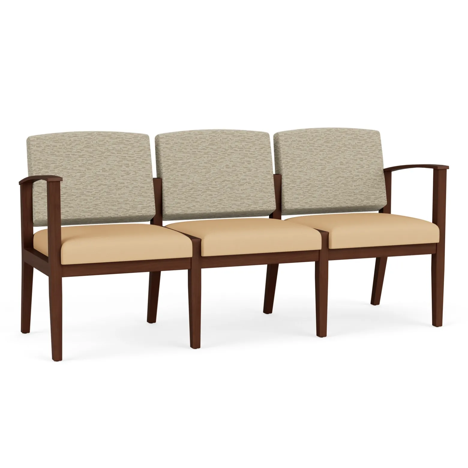 Mason Street Wood 3 Seat Sofa in Standard Upholstery