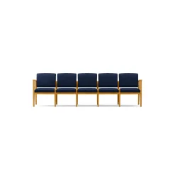 Mason Street Wood 5 Seat Sofa in Standard Upholstery