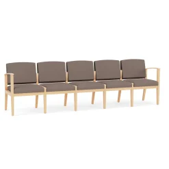 Mason Street Wood 5 Seat Sofa in Standard Upholstery
