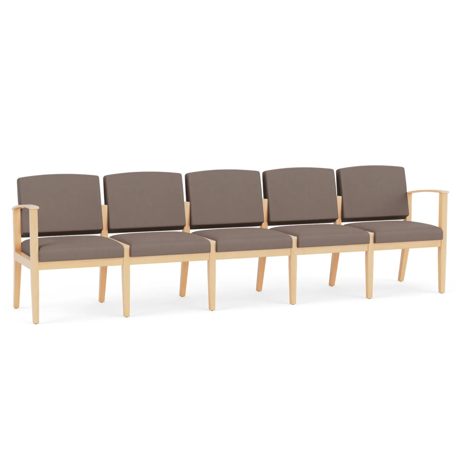 Mason Street Wood 5 Seat Sofa in Standard Upholstery