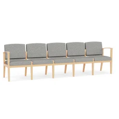 Mason Street Wood 5 Seat Sofa in Standard Upholstery