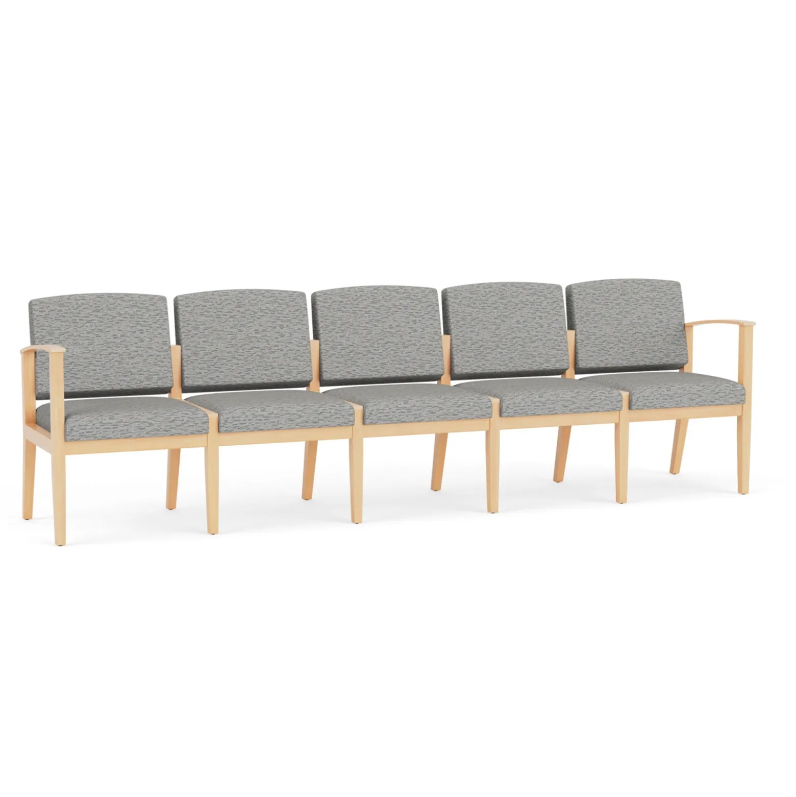 Mason Street Wood 5 Seat Sofa in Standard Upholstery