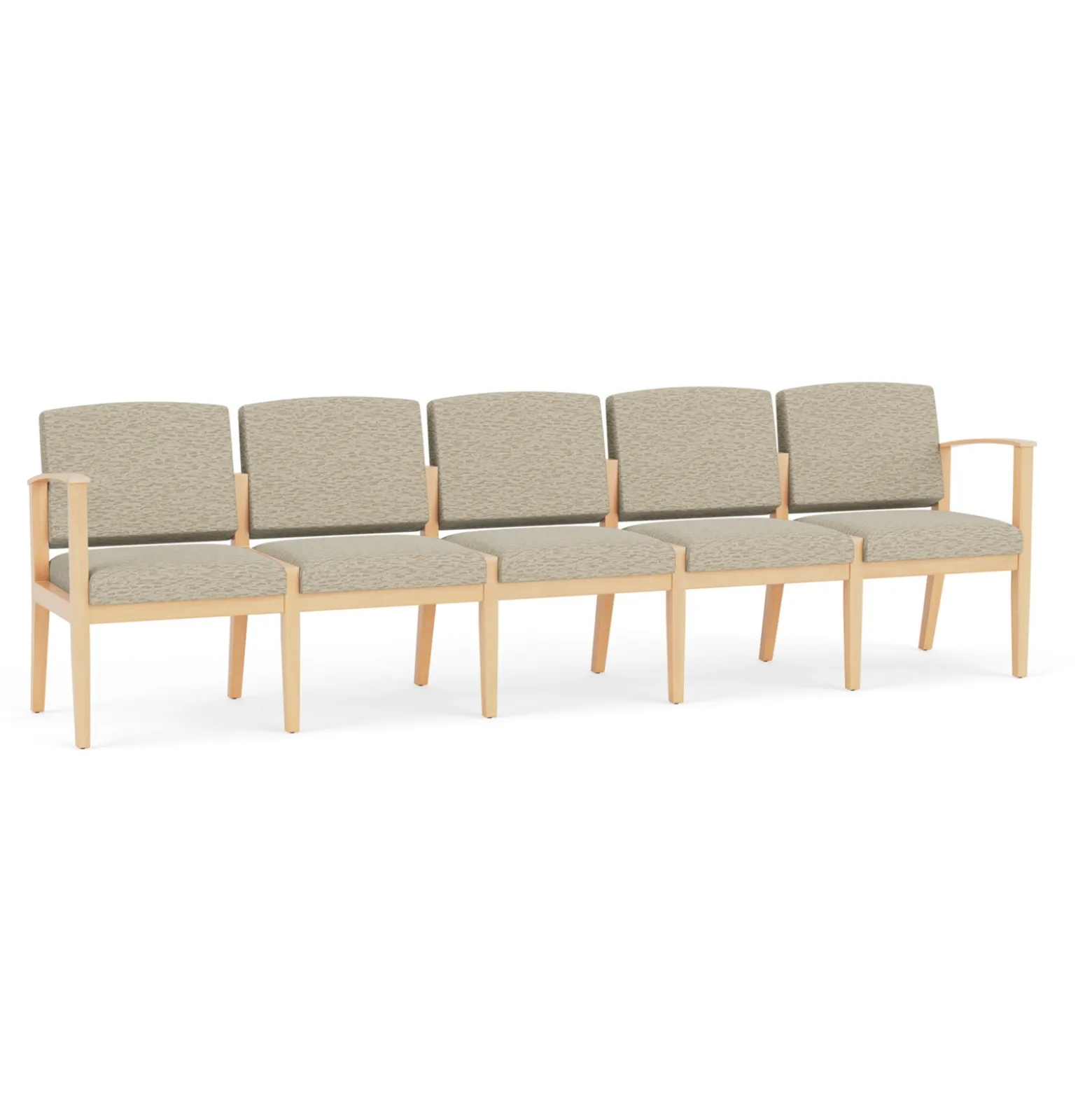 Mason Street Wood 5 Seat Sofa in Standard Upholstery