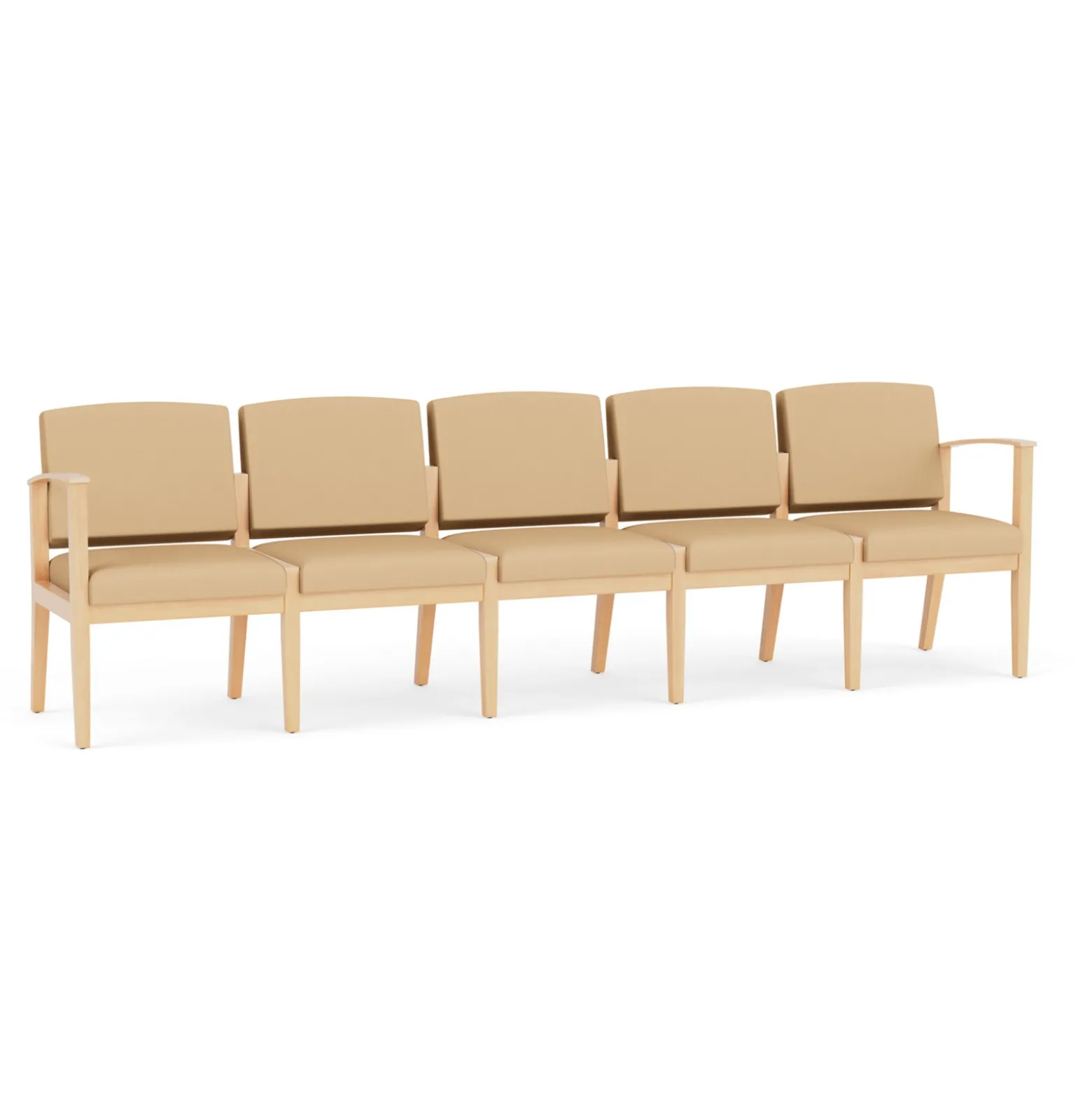 Mason Street Wood 5 Seat Sofa in Standard Upholstery
