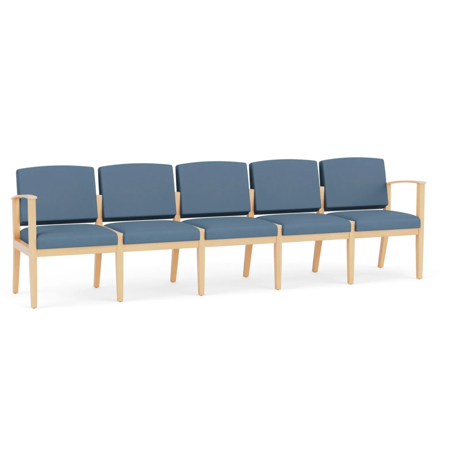 Mason Street Wood 5 Seat Sofa in Standard Upholstery