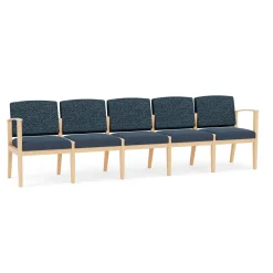 Mason Street Wood 5 Seat Sofa in Standard Upholstery