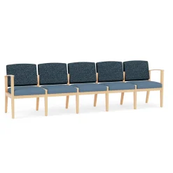 Mason Street Wood 5 Seat Sofa in Standard Upholstery