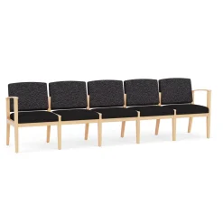 Mason Street Wood 5 Seat Sofa in Standard Upholstery
