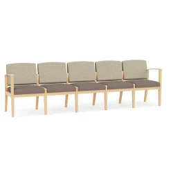 Mason Street Wood 5 Seat Sofa in Standard Upholstery