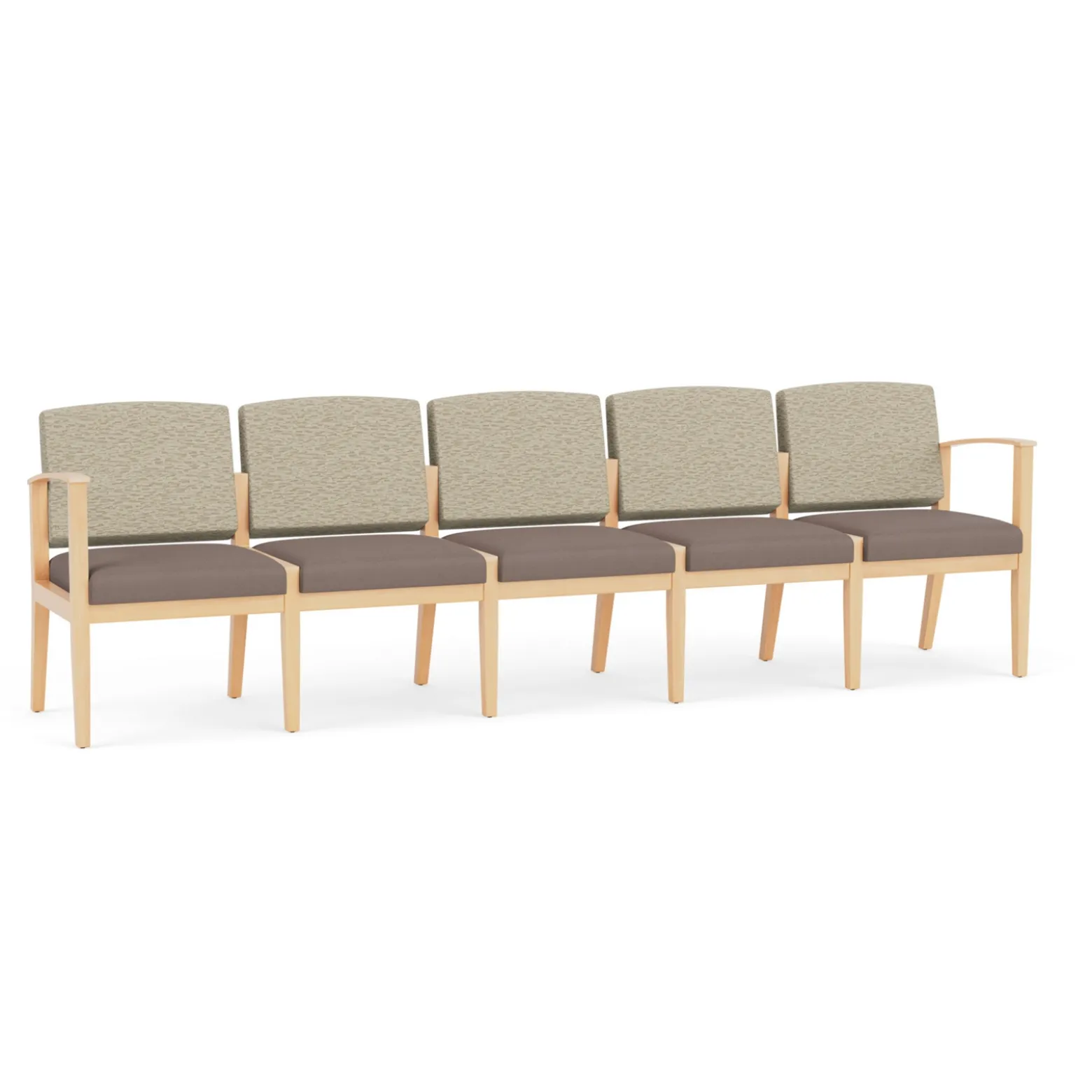 Mason Street Wood 5 Seat Sofa in Standard Upholstery