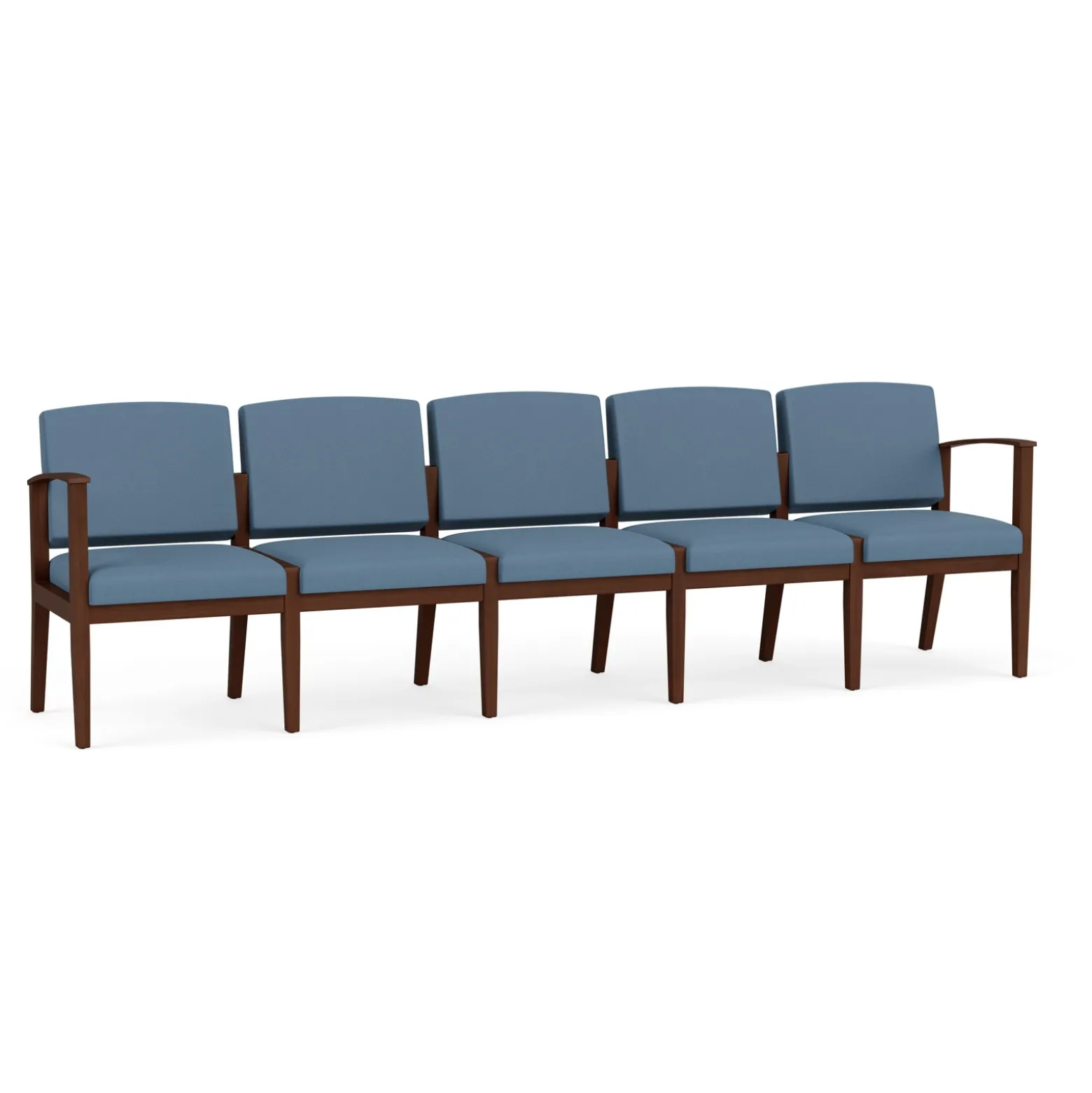 Mason Street Wood 5 Seat Sofa in Standard Upholstery