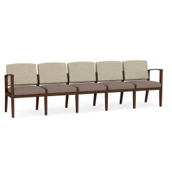 Mason Street Wood 5 Seat Sofa in Standard Upholstery