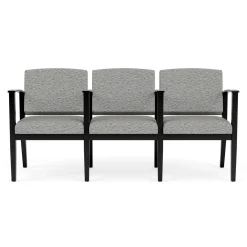 Mason Street Wood 3 Seat Sofa with Center Arms in Standard Upholstery