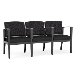 Mason Street Wood 3 Seat Sofa with Center Arms in Standard Upholstery