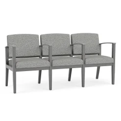 Mason Street Wood 3 Seat Sofa with Center Arms in Standard Upholstery
