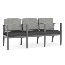 Mason Street Wood 3 Seat Sofa with Center Arms in Standard Upholstery