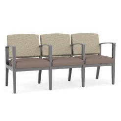 Mason Street Wood 3 Seat Sofa with Center Arms in Standard Upholstery