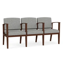 Mason Street Wood 3 Seat Sofa with Center Arms in Standard Upholstery