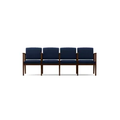 Mason Street Wood 4 Seat Sofa with Center Arms in Standard Upholstery