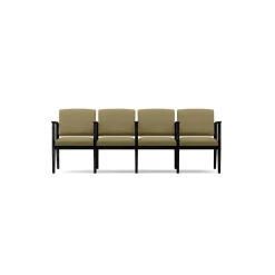 Mason Street Wood 4 Seat Sofa with Center Arms in Standard Upholstery